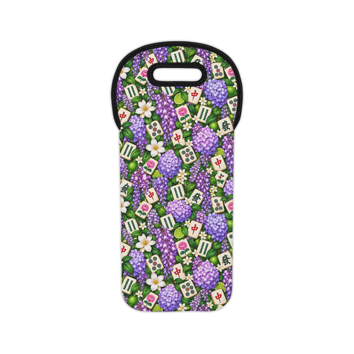 Mahjong Wine Tote — Insulated Bottle Carrier
