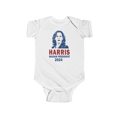 Kamala Harris for President Baby Onesie: "Future Voter" Edition - Harris 2024 - I'm With Her - Democrat Baby