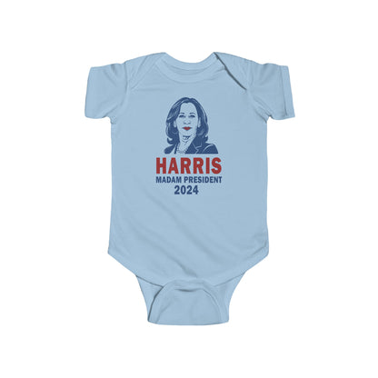 Kamala Harris for President Baby Onesie: "Future Voter" Edition - Harris 2024 - I'm With Her - Democrat Baby