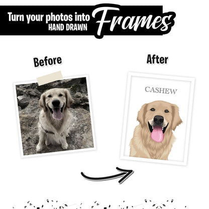 Personalized Custom Pet Portraits - Upload your Photos