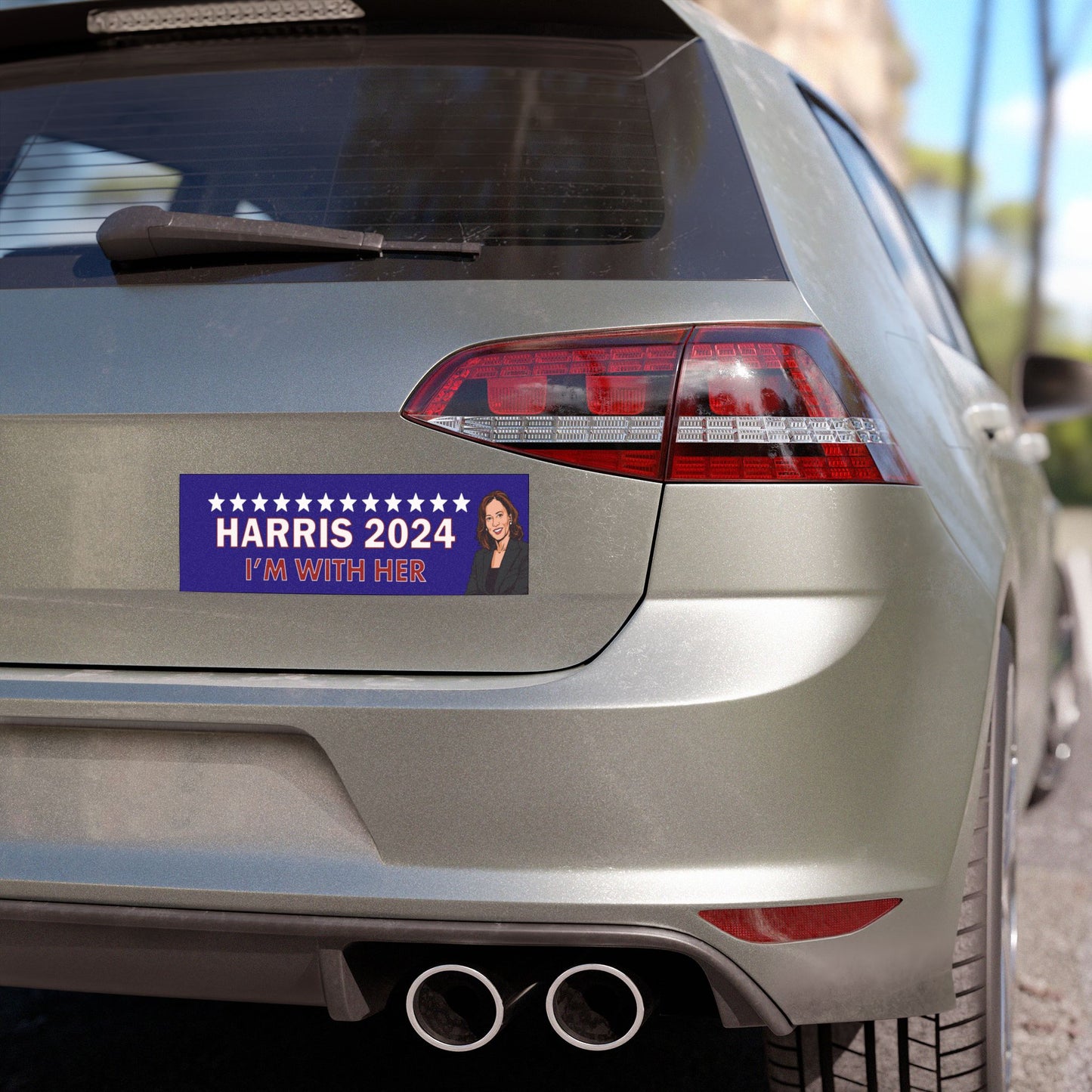 Harris 2024 - I'm With Her - Bumper Magnet