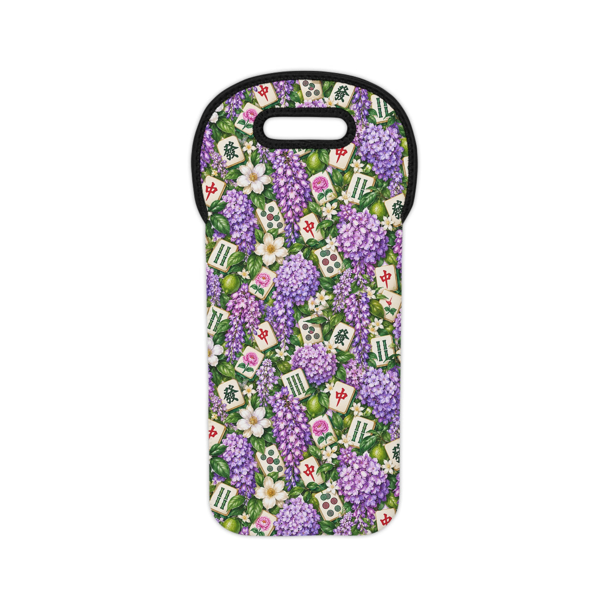Mahjong Wine Tote — Insulated Bottle Carrier