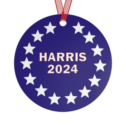 Kamala Harris 2024 - Christmas Metal Ornaments