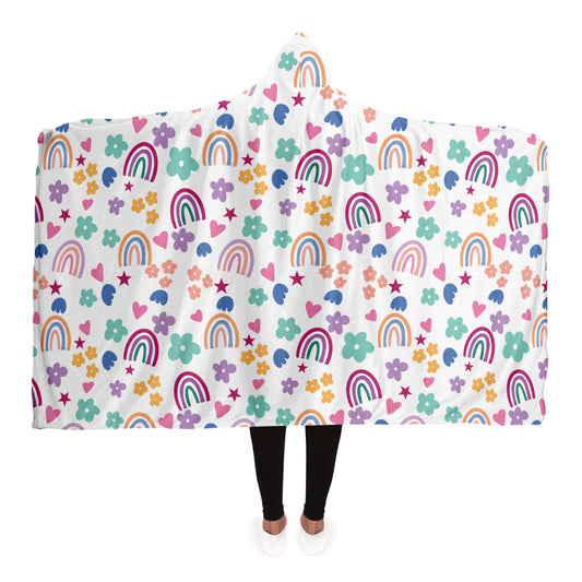 rainbow fun hooded blanket graduation gift for her