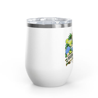 Mahjong & Margaritas Social Club Wine Tumbler – 12oz Insulated Stainless Steel Cup