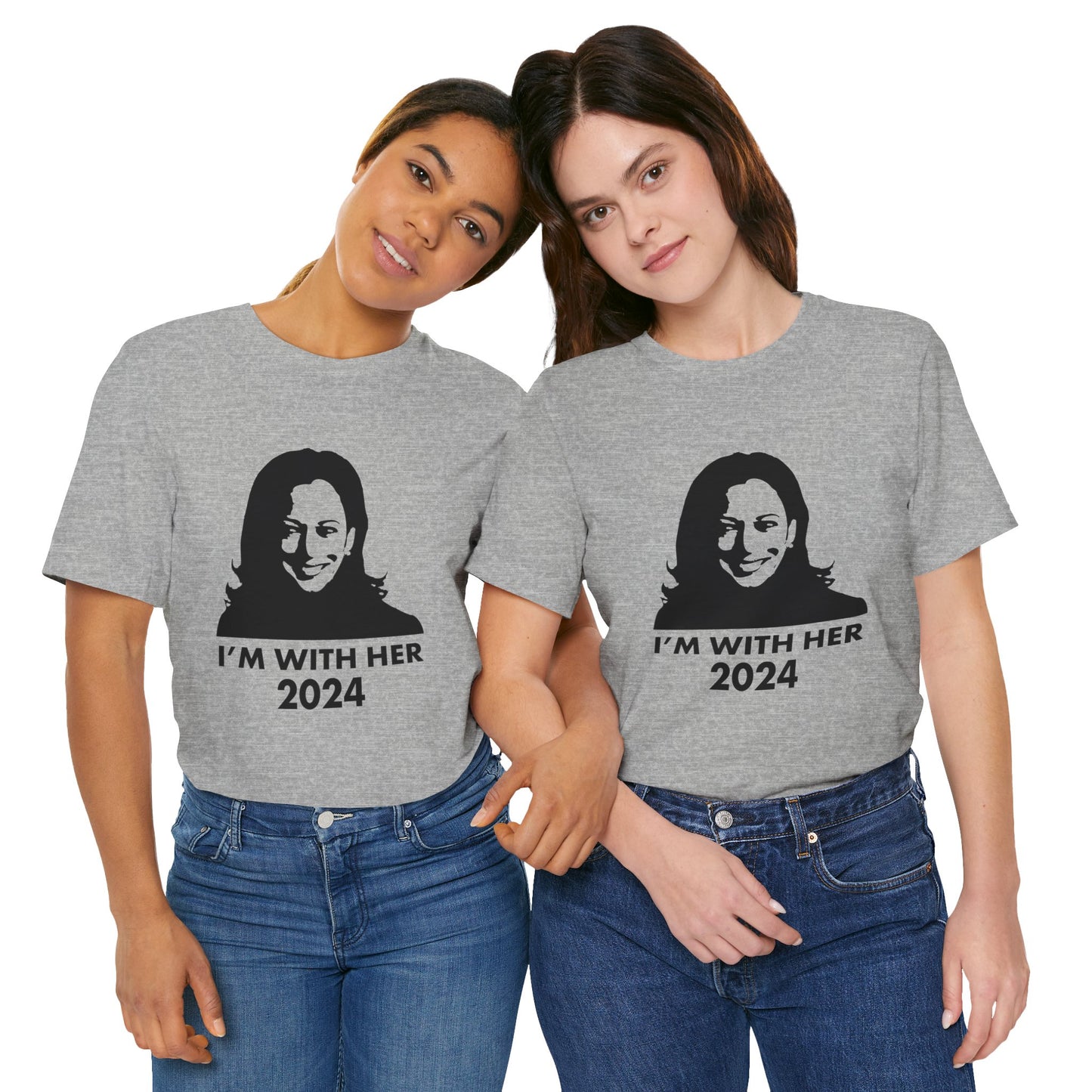 Kamala Harris 2024 I'M WITH HER T-Shirt - Unisex Jersey Short Sleeve Tee