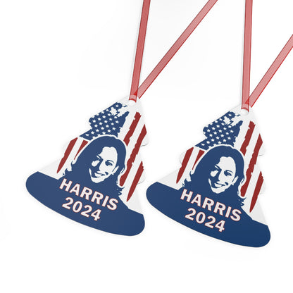 Kamala Harris 2024 - Christmas Metal Ornaments