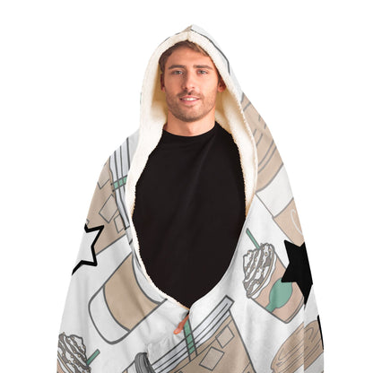 coffee hooded blanket man grad gift