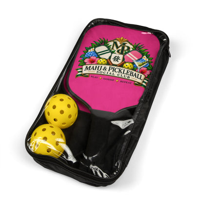 Mahj & Pickleball Social Club Pickleball Paddle Set (2 Paddles + Balls)