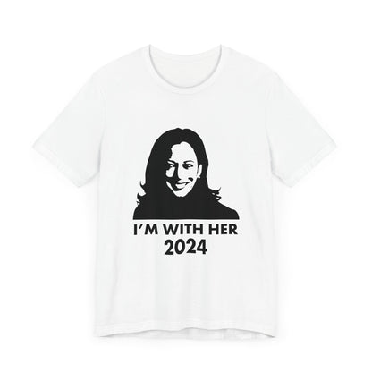 Kamala Harris 2024 I'M WITH HER T-Shirt - Unisex Jersey Short Sleeve Tee