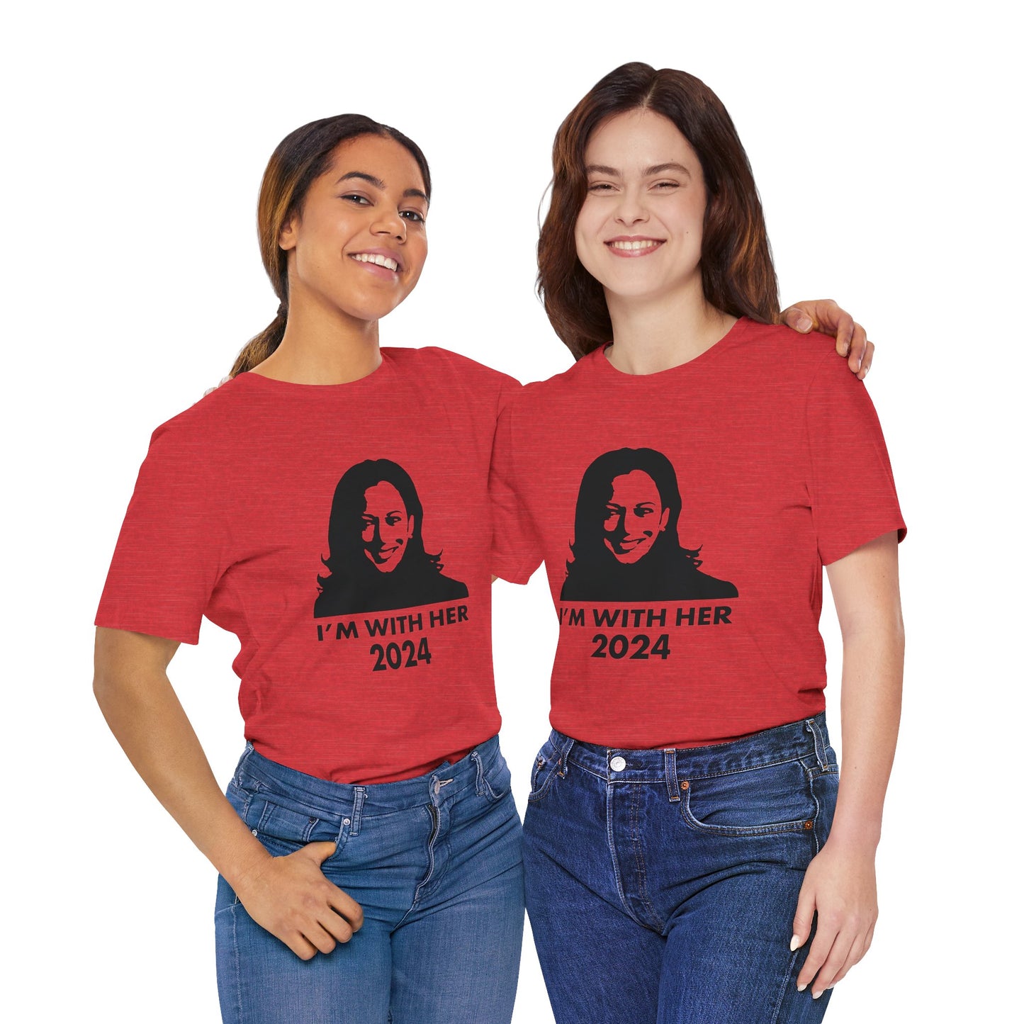 Kamala Harris 2024 I'M WITH HER T-Shirt - Unisex Jersey Short Sleeve Tee