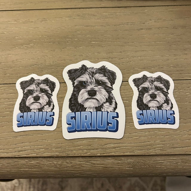 Personalized Dog Face Stickers - Upload your Dog photo