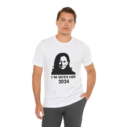 Kamala Harris 2024 I'M WITH HER T-Shirt - Unisex Jersey Short Sleeve Tee