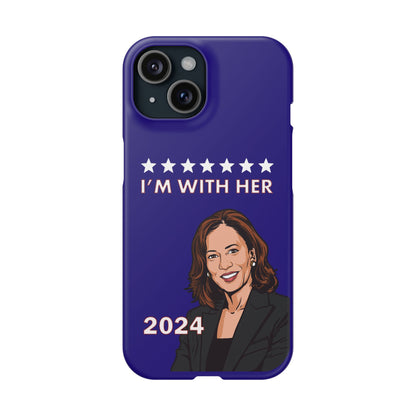 I'm With Her Custom Harris 2024 Phone Case