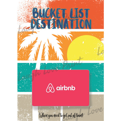 Airbnb Vacation gift card