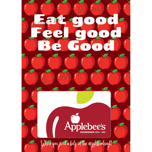 Applebees gift card holder