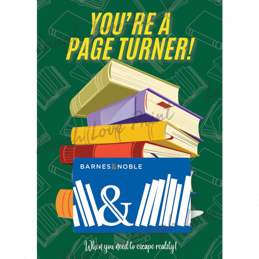 Gift Card Holder - Barnes and Noble Gift Card Theme - Add to any of the other Gift Card Books - Printable Instant Download Gift