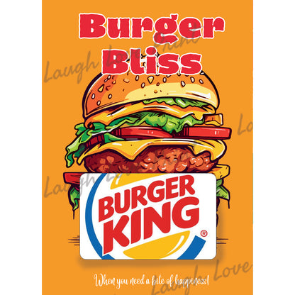 Burger king gift card holder