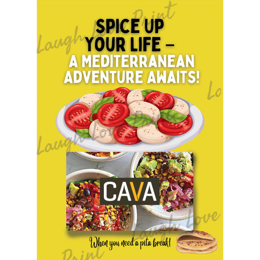 Cava gift card