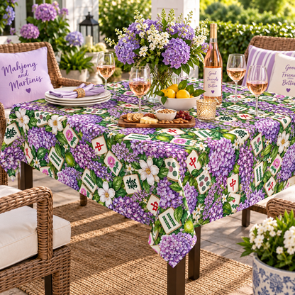 Mahjong Tablecloth — Game Night Table Cover