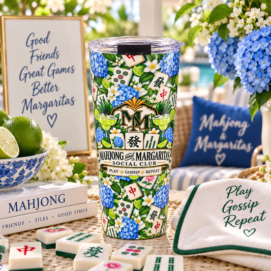 Mahjong & Margaritas Social Club 20 oz Insulated Tumbler