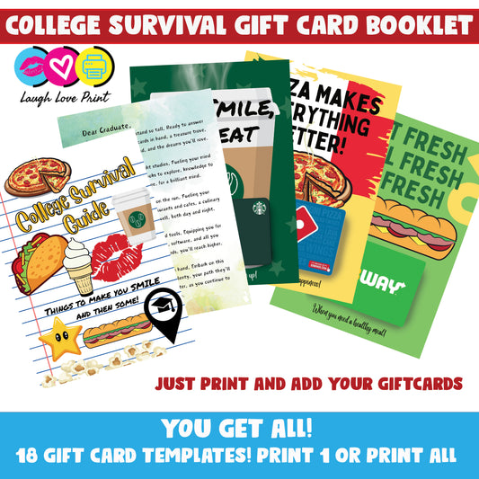 college survival guide gift card book