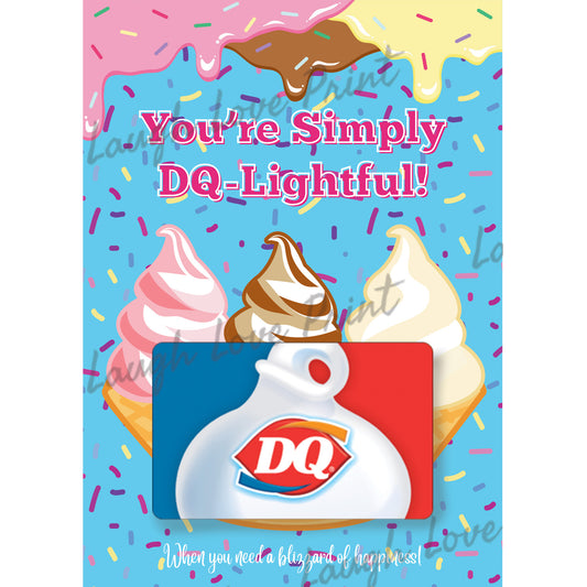 Dairy Queen DQ gift card