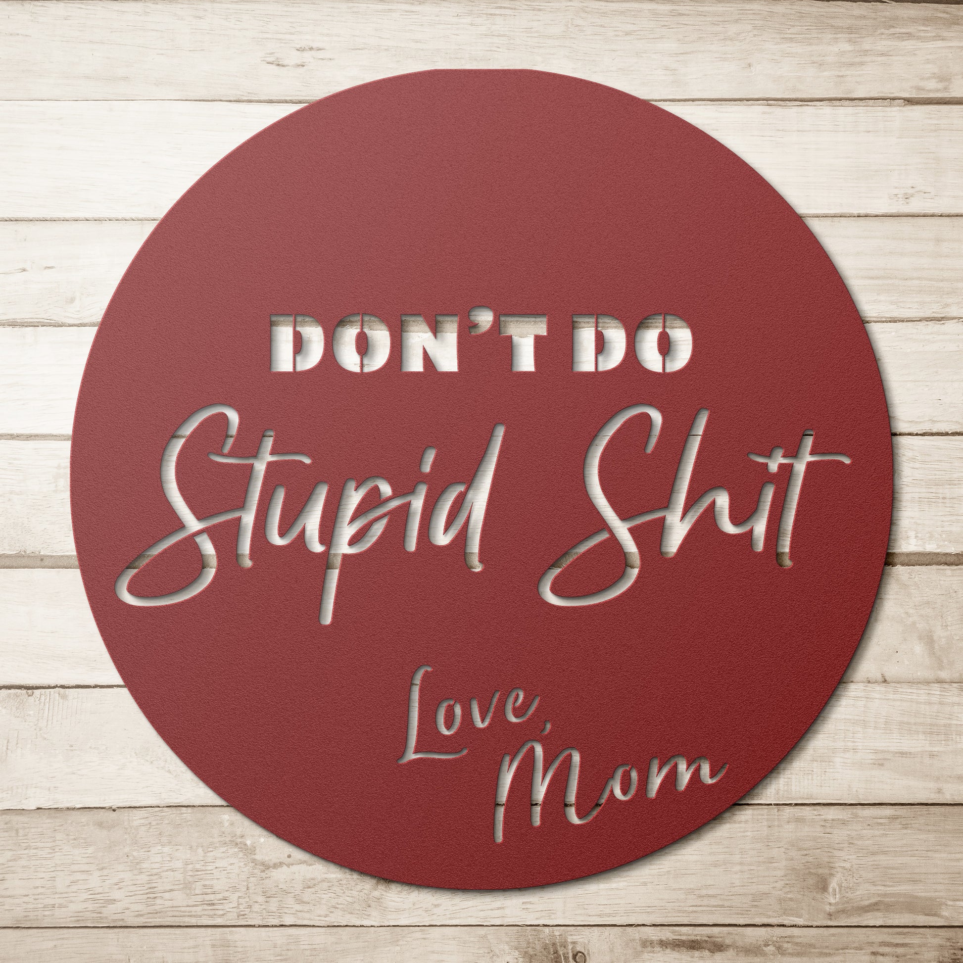 dorm room art wall decor - don't do stupid shit