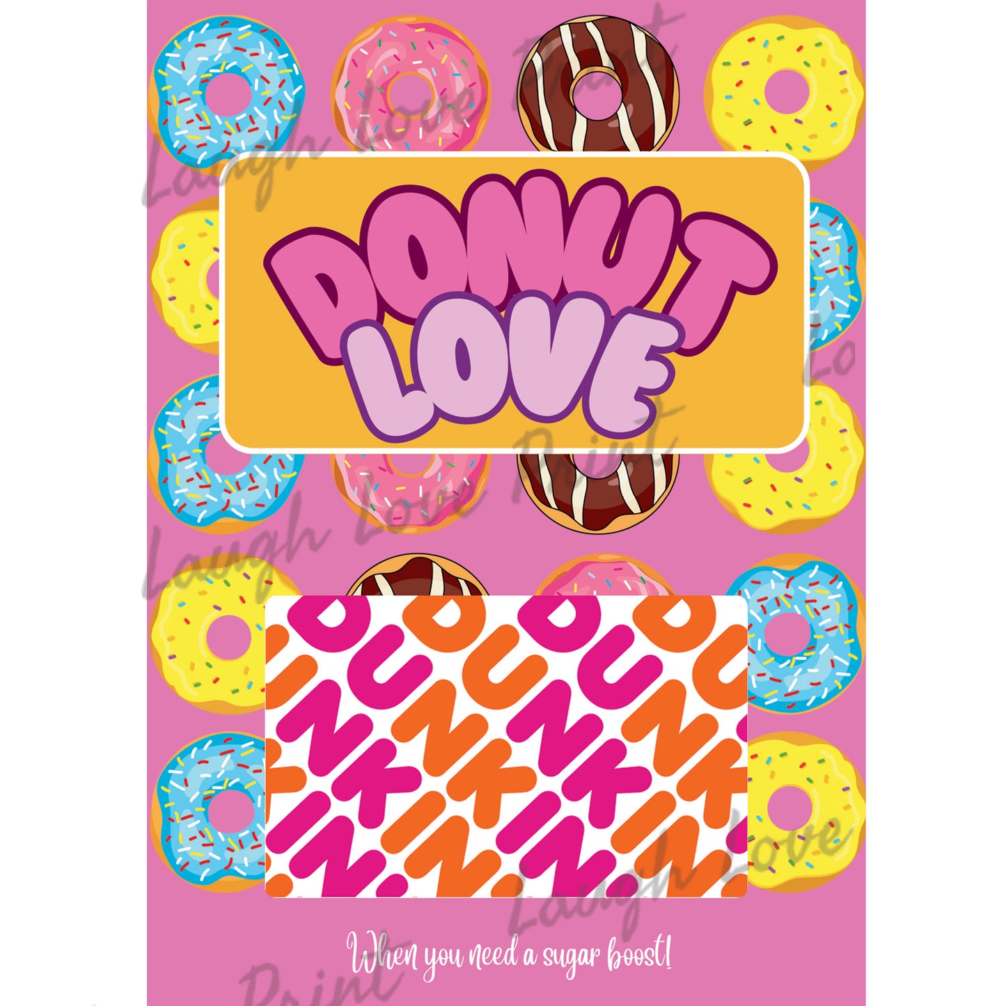 Dunkin Donuts gift card page