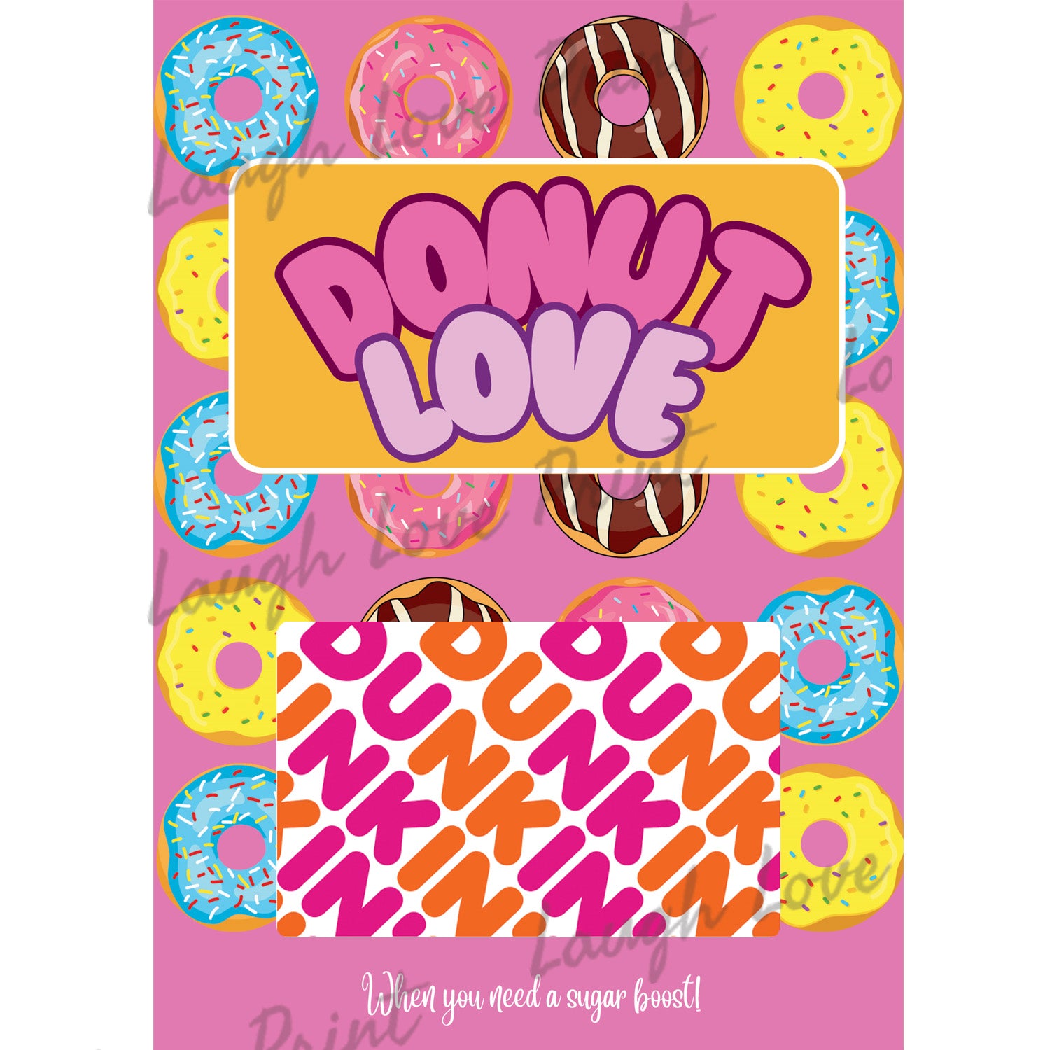 Dunkin Donuts gift card page