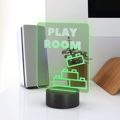 LED Sign - Play Room - Perfect for your kids Toy Room, Great Kids Birthday Gift