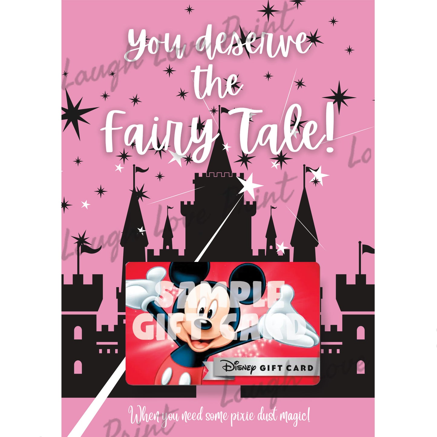 Gift Card Holder - Mouse Vacation Gift Card Theme - Add to any of the other Gift Card Books - Printable Instant Download Gift