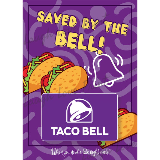 taco bell gift card holder