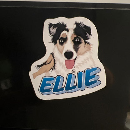 Personalized Dog Face Stickers - Upload your Dog photo