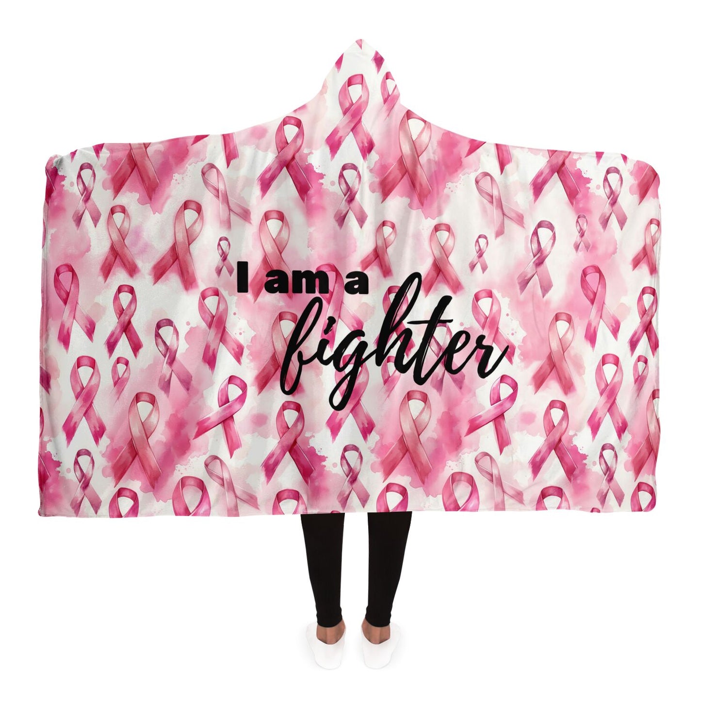 Breast Cancer gift hooded blanket