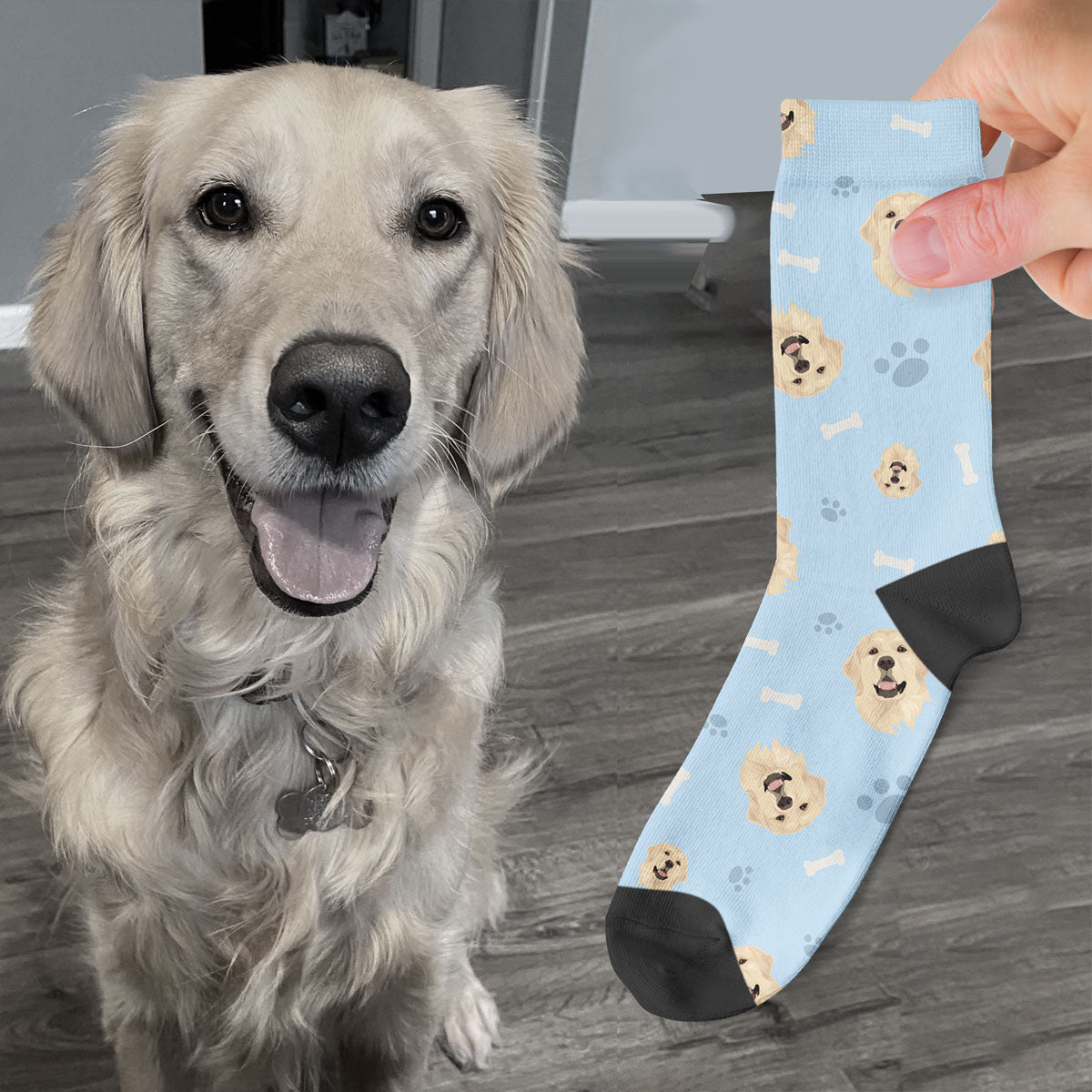 custom dog socks