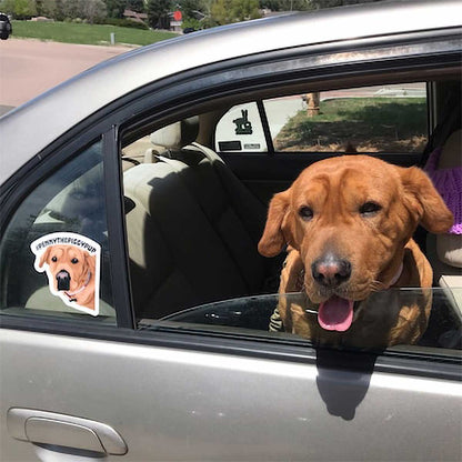 Personalized Dog Face Stickers - Upload your Dog photo