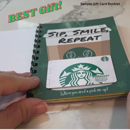 video of gift card booklet grad gift idea