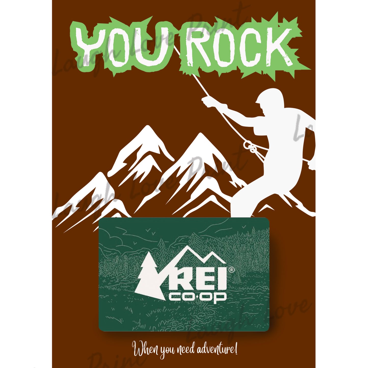 Gift Card Holder - Camping Equipment REI Gift Card Theme - Add to any of the other Gift Card Books - Printable Instant Download Gift