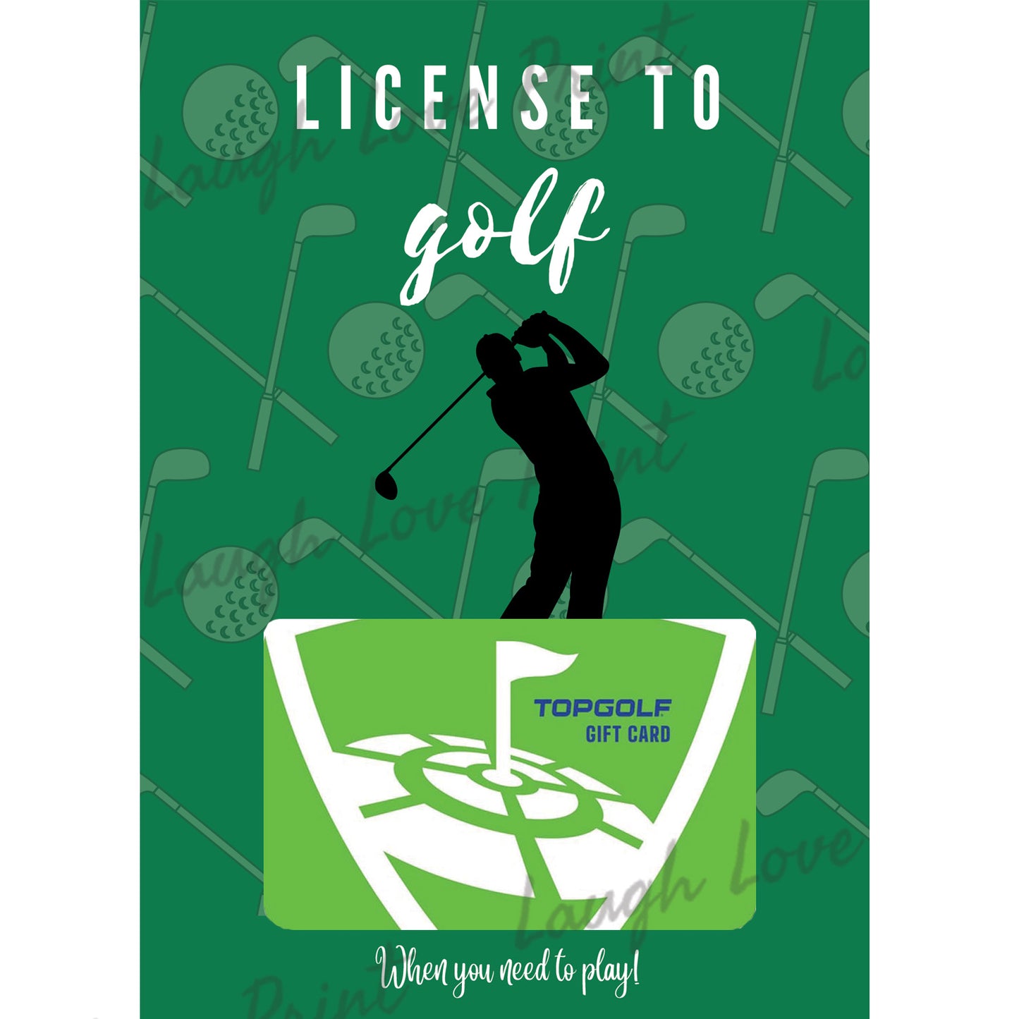 Top Golf GIft Card Page